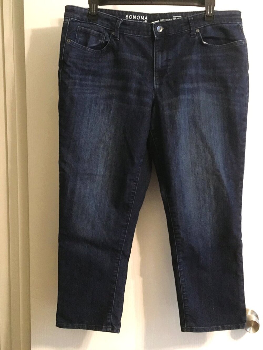 Sonoma Life+Style Boyfriend Jeans16 S, Dark Blue